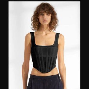 DION LEE jersey corset top